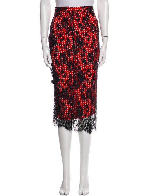 Preen by Thornton Bregazzi Lace Pattern Midi Length Skirt
