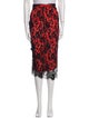 Preen by Thornton Bregazzi Lace Pattern Midi Length Skirt