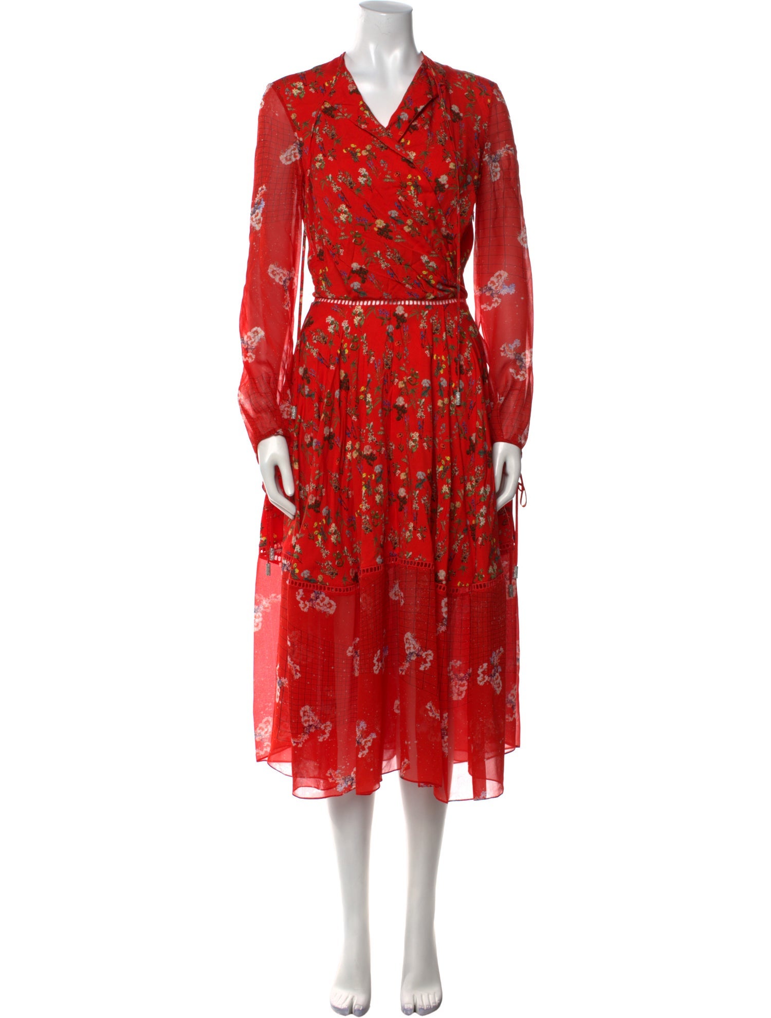 Preen by Thornton Bregazzi Floral Print Long Dress