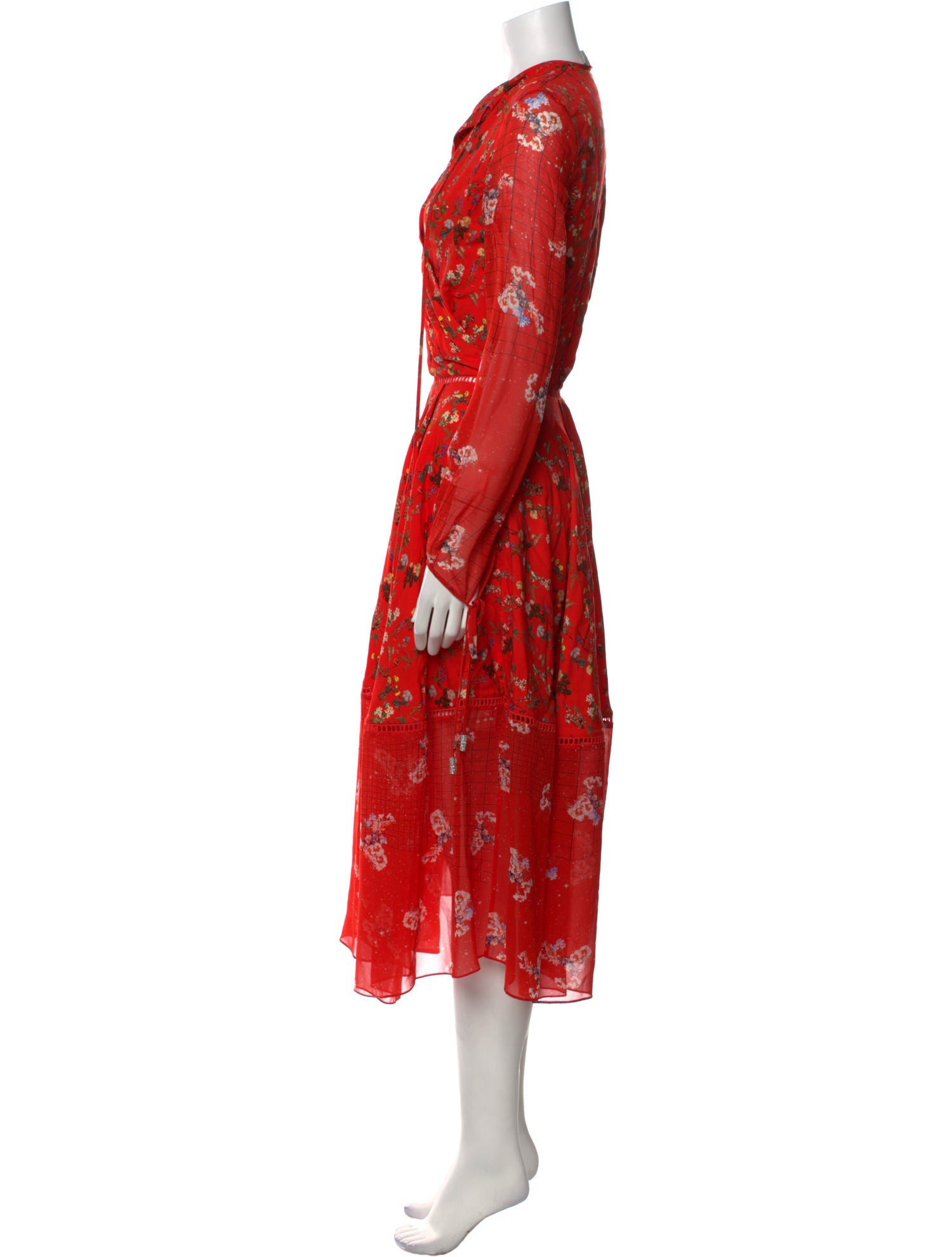 Preen by Thornton Bregazzi Floral Print Long Dress