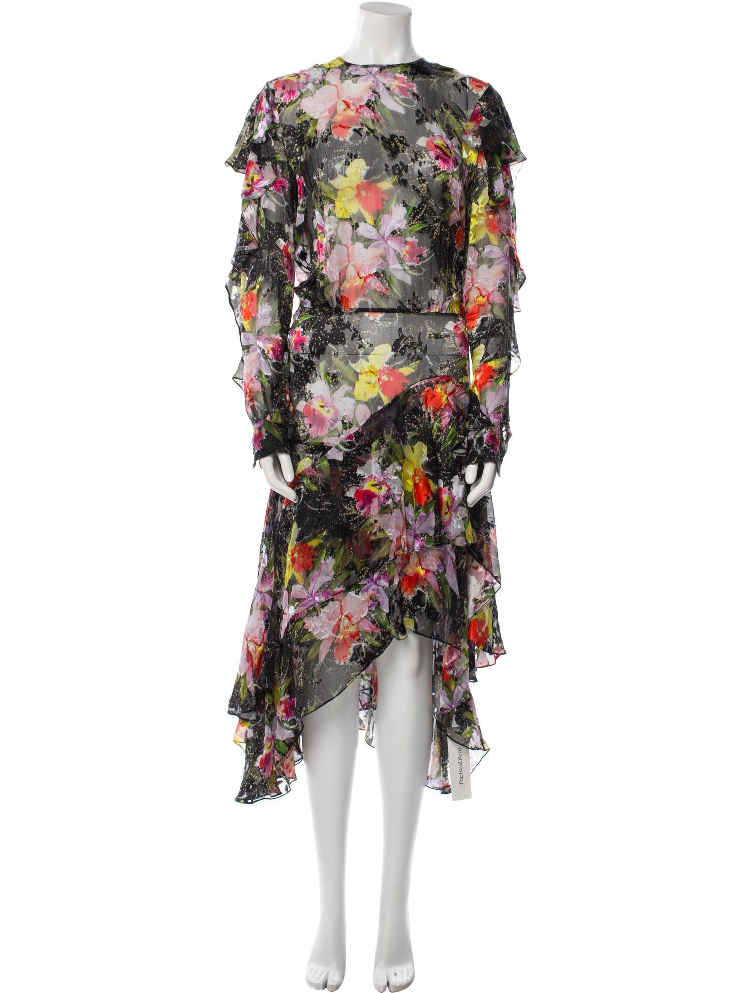 Preen by Thornton Bregazzi Floral Print Long Dress