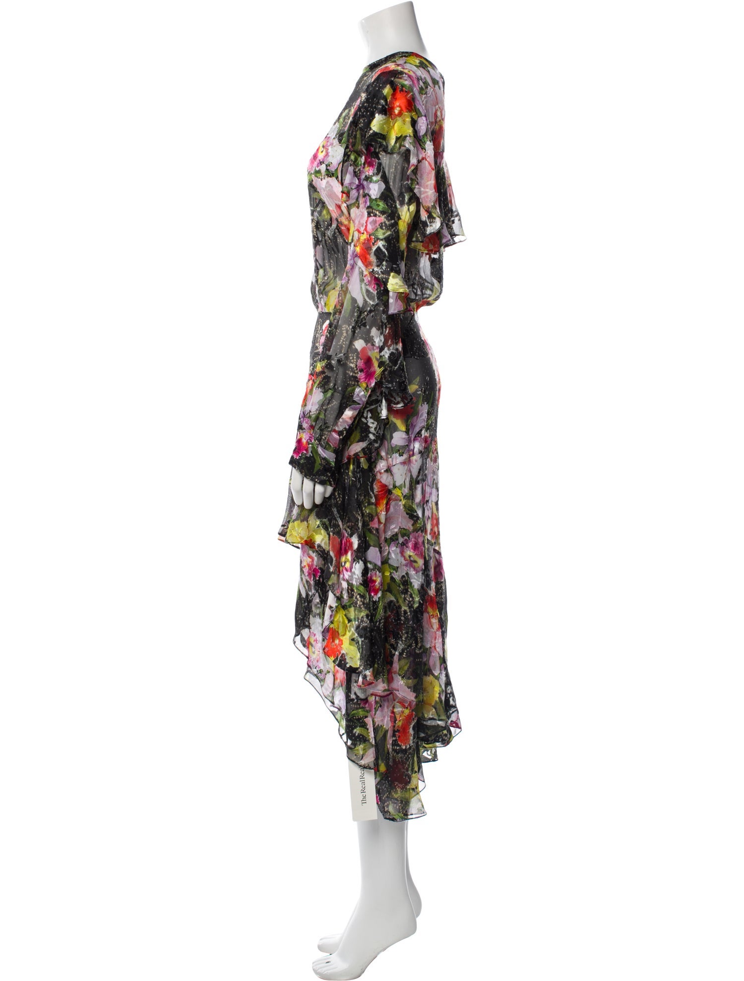 Preen by Thornton Bregazzi Floral Print Long Dress