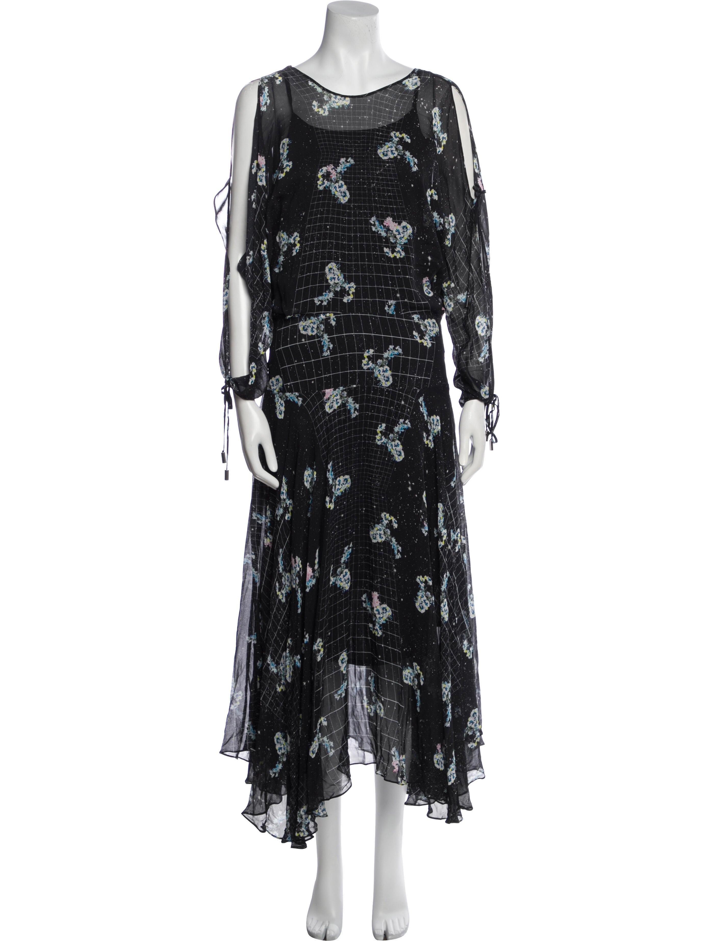 Preen by Thornton Bregazzi Floral Print Midi Length Dress