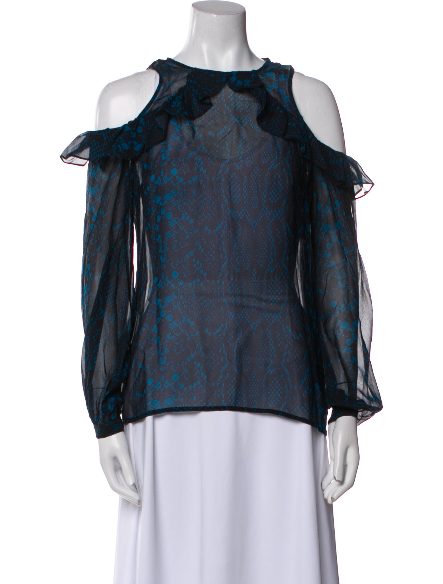 Preen by Thornton Bregazzi Silk Printed Blouse w/ Tags