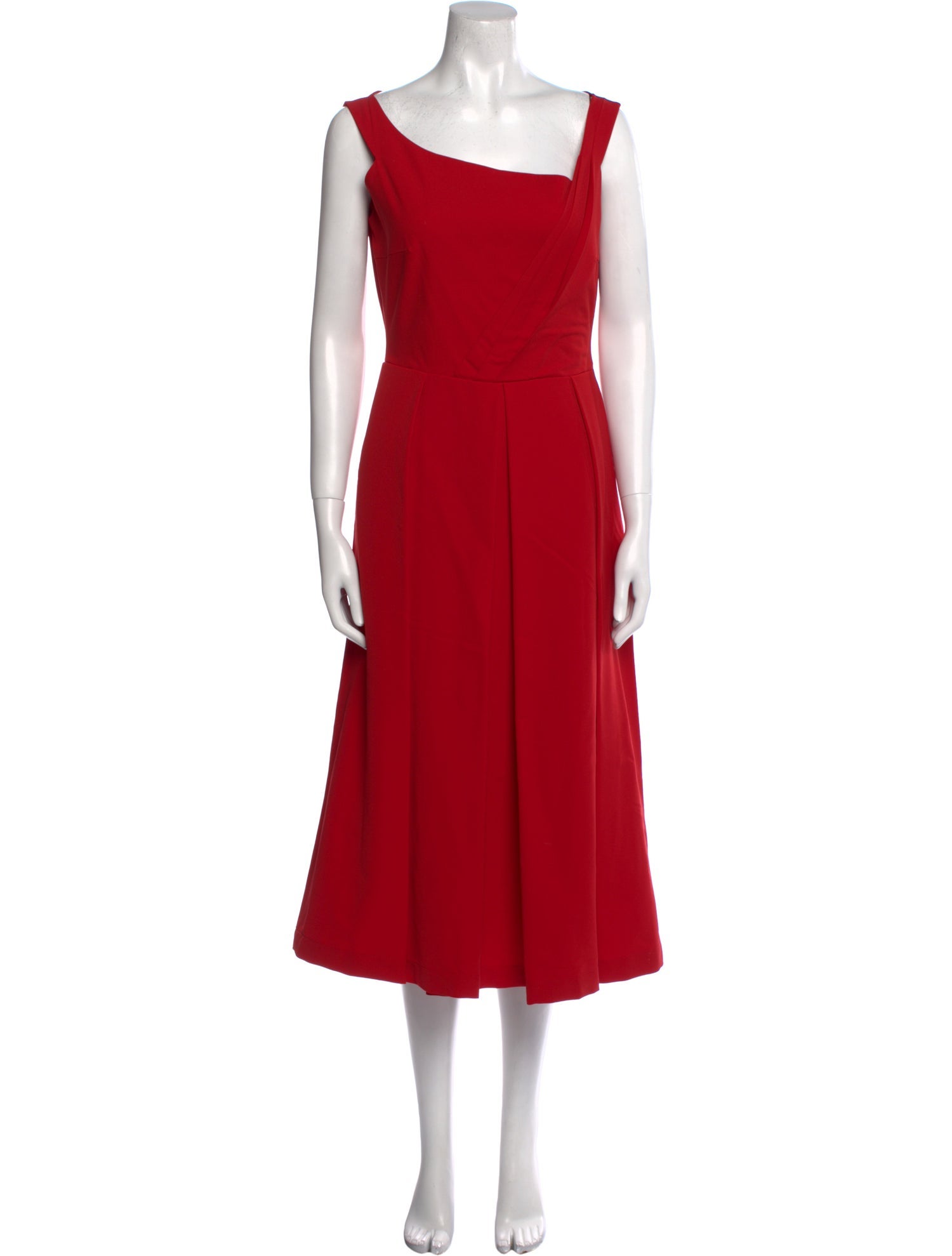 Preen by Thornton Bregazzi Square Neckline Midi Length Dress