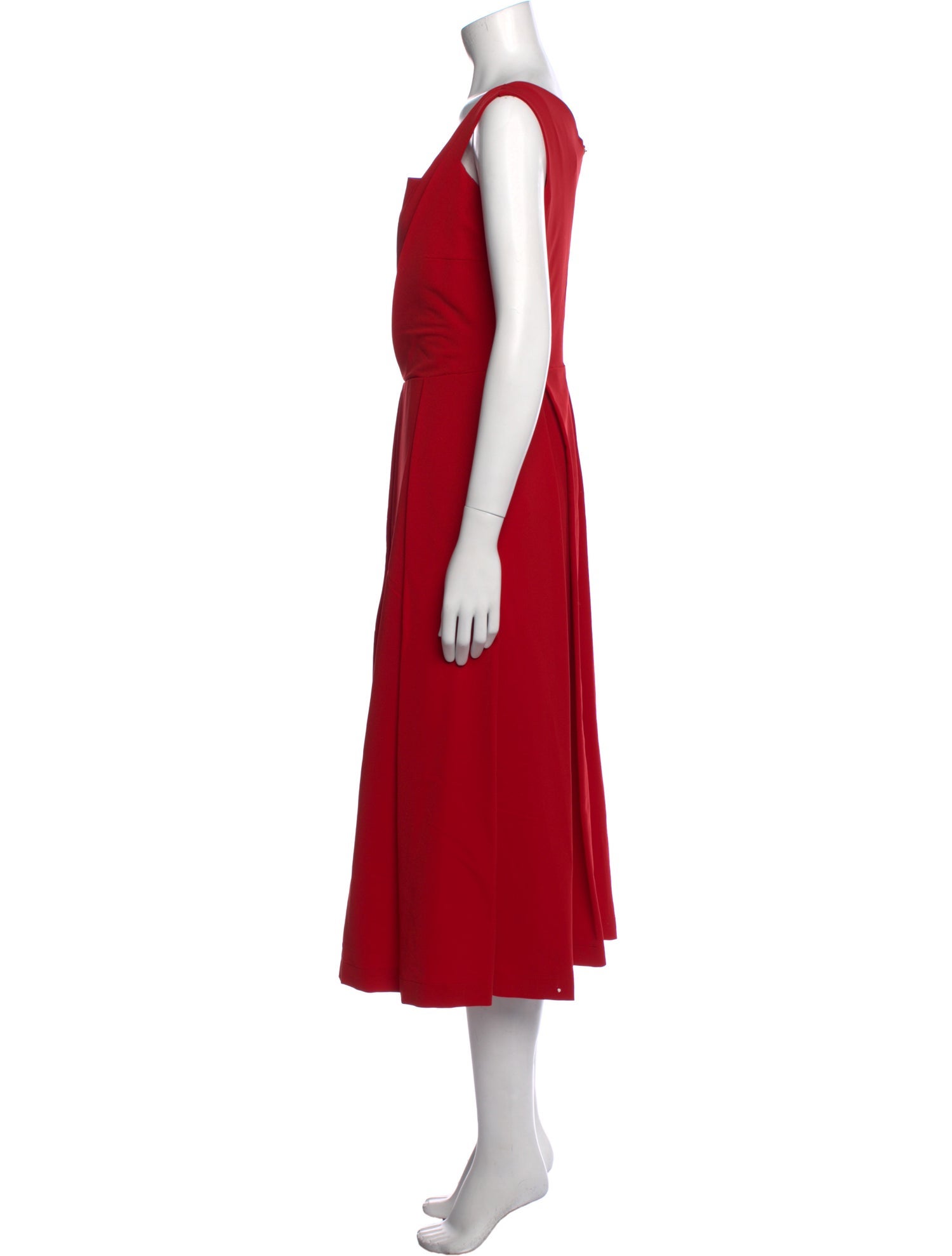 Preen by Thornton Bregazzi Square Neckline Midi Length Dress