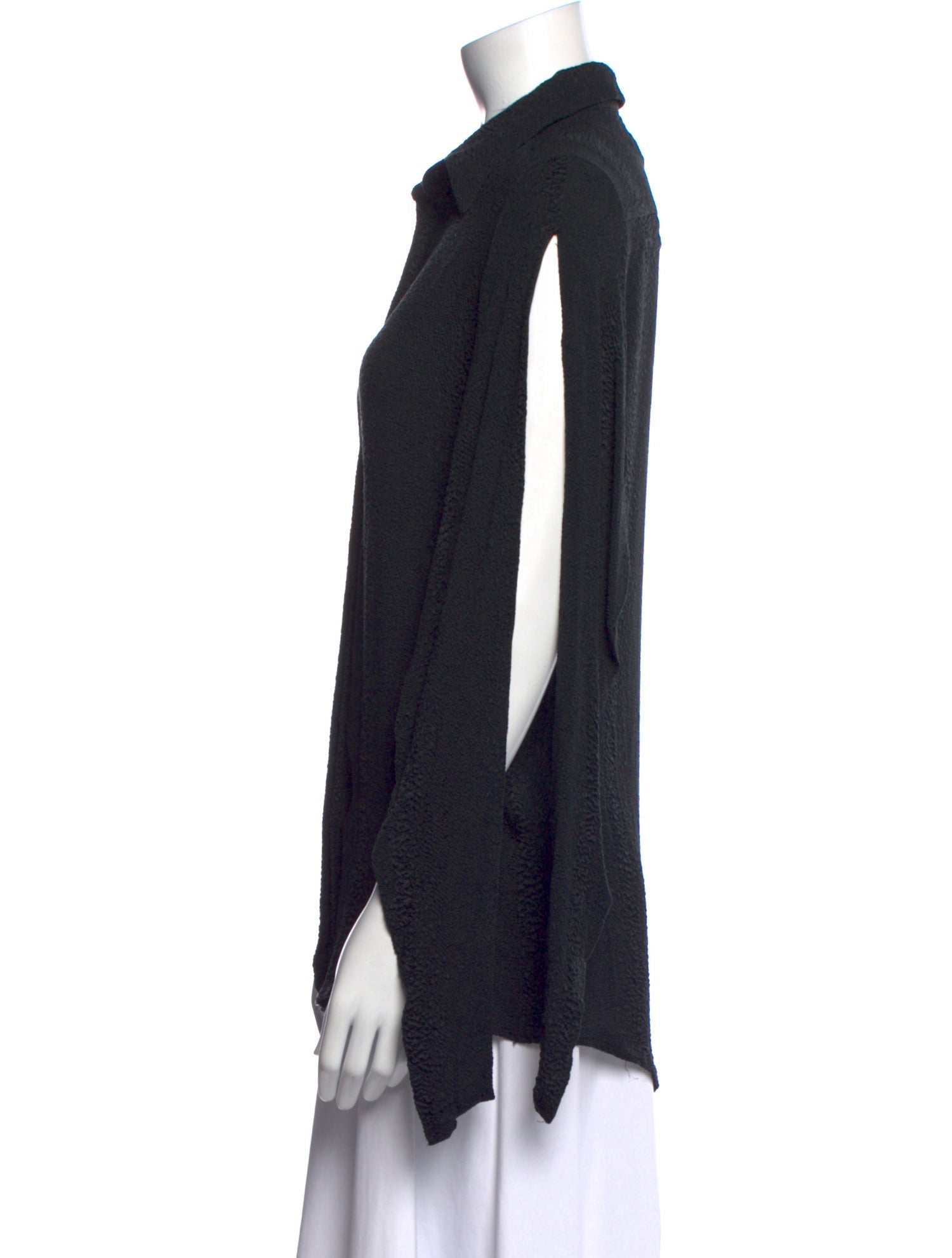 Preen by Thornton Bregazzi Silk Long Sleeve Button-Up Top w/ Tags