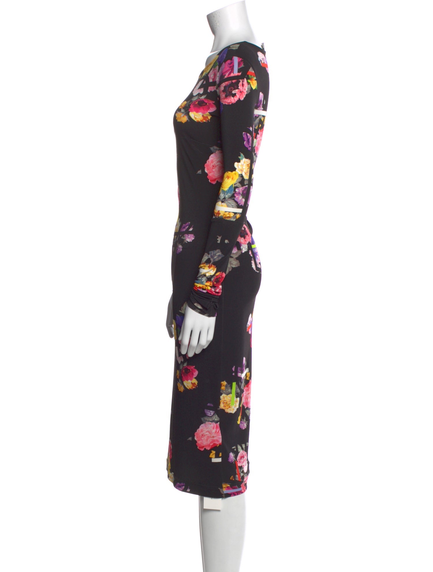 Preen by Thornton Bregazzi Floral Print Midi Length Dress