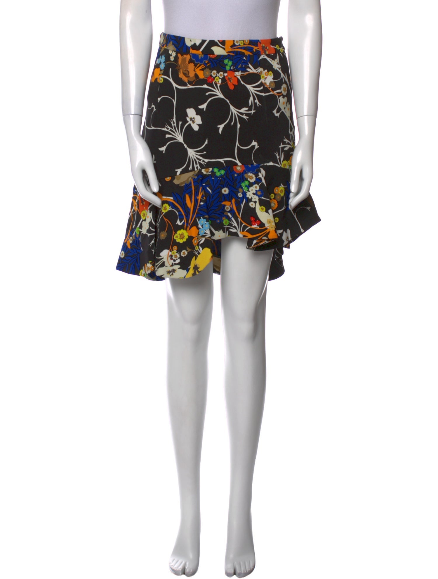 Preen by Thornton Bregazzi Floral Print Knee-Length Skirt