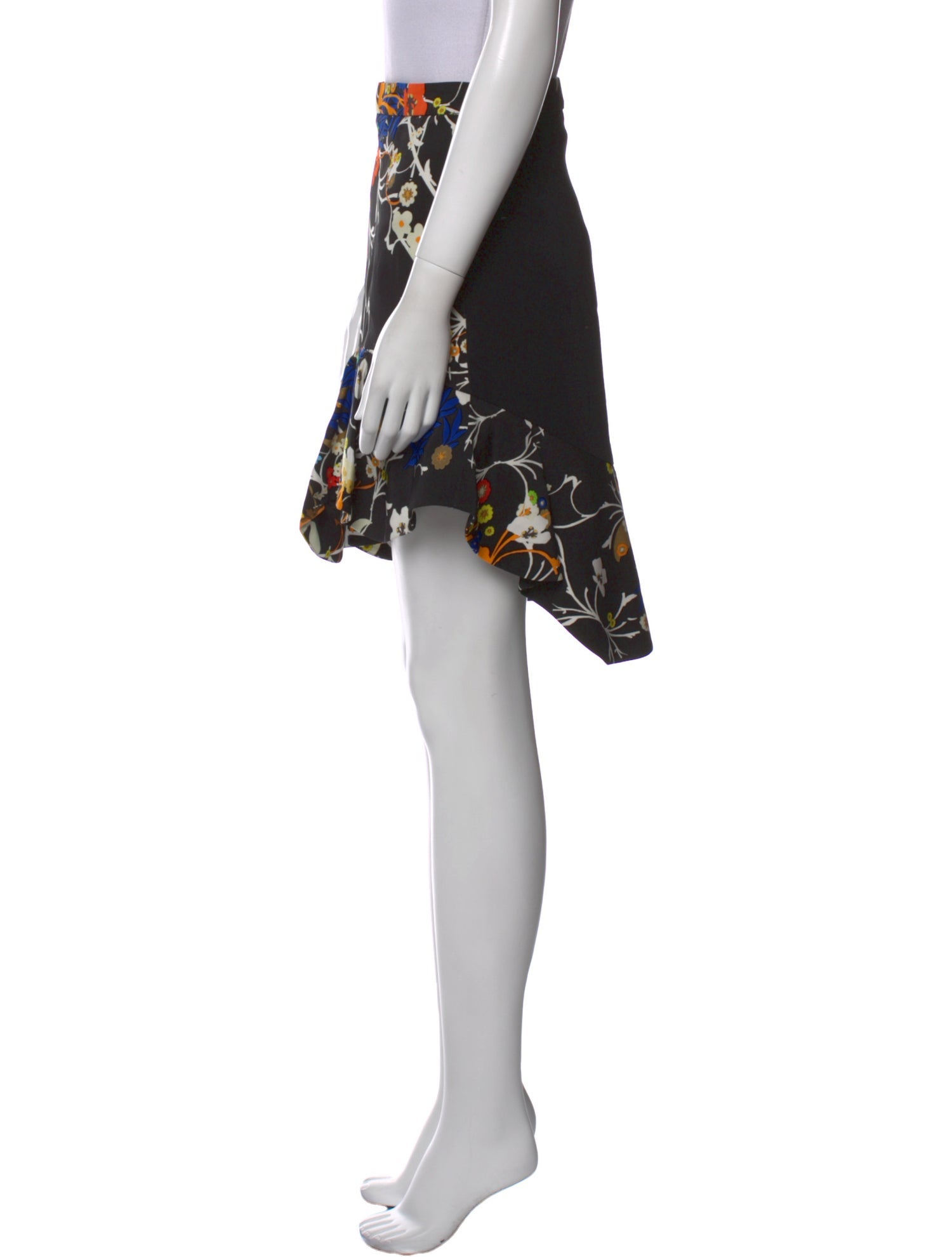 Preen by Thornton Bregazzi Floral Print Knee-Length Skirt