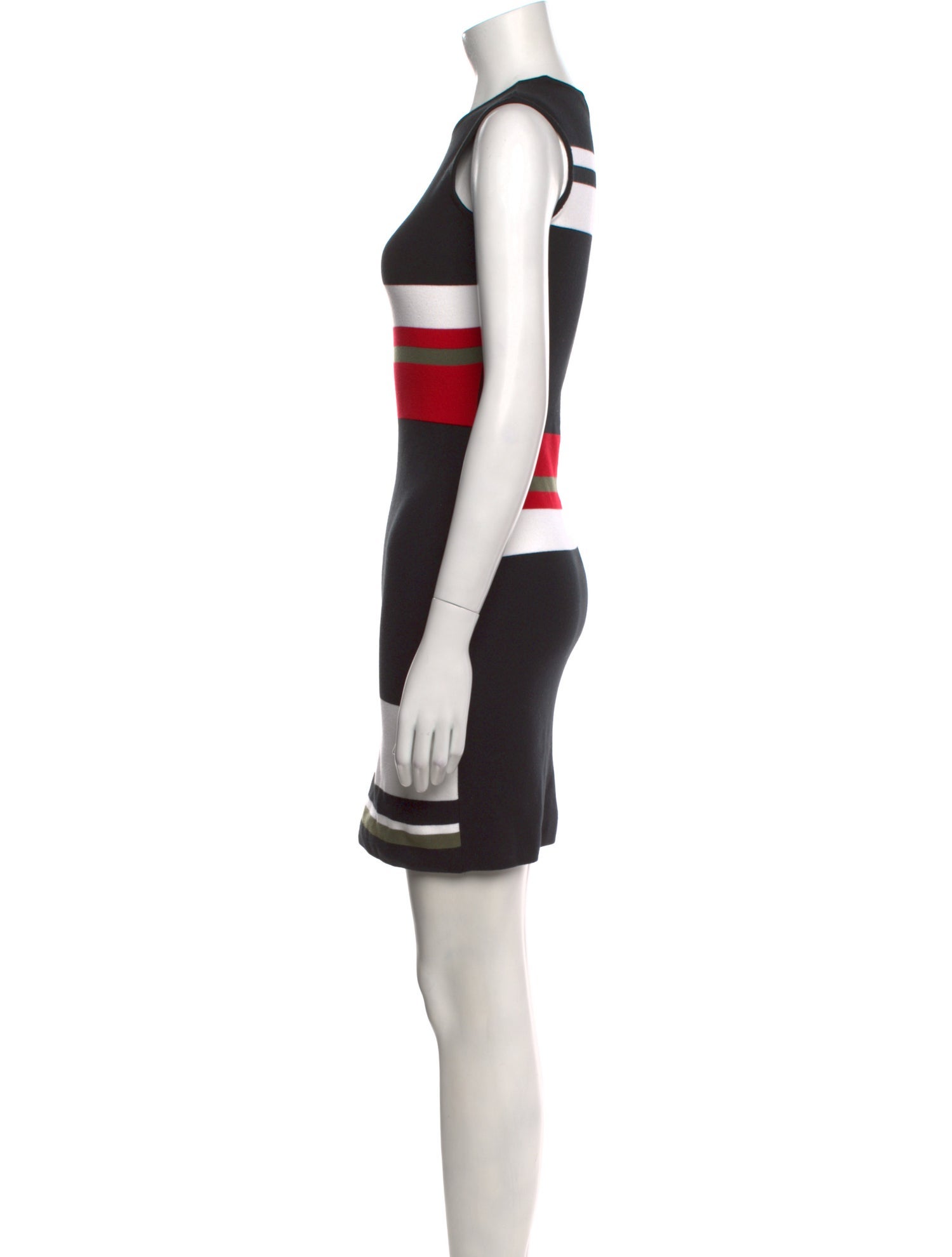 Preen by Thornton Bregazzi Striped Mini Dress