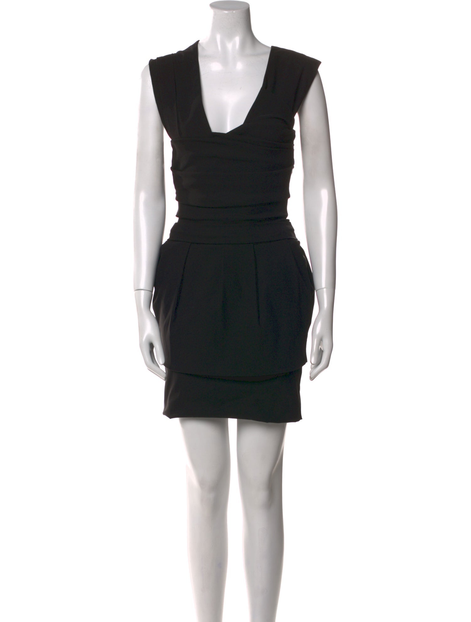 Preen by Thornton Bregazzi V-Neck Knee-Length Dress