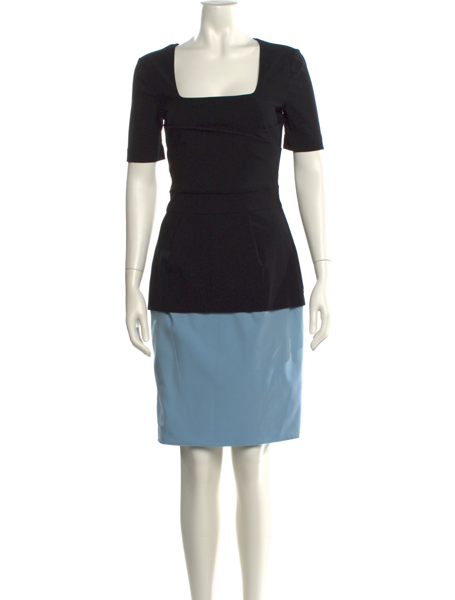 Preen by Thornton Bregazzi Square Neckline Knee-Length Dress