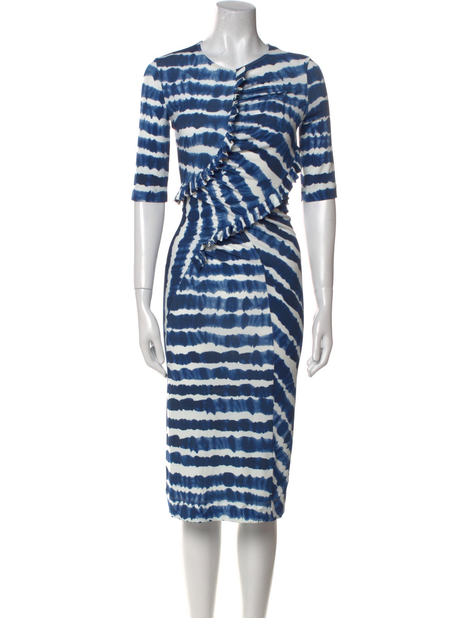 Preen by Thornton Bregazzi Tie-Dye Print Knee-Length Dress