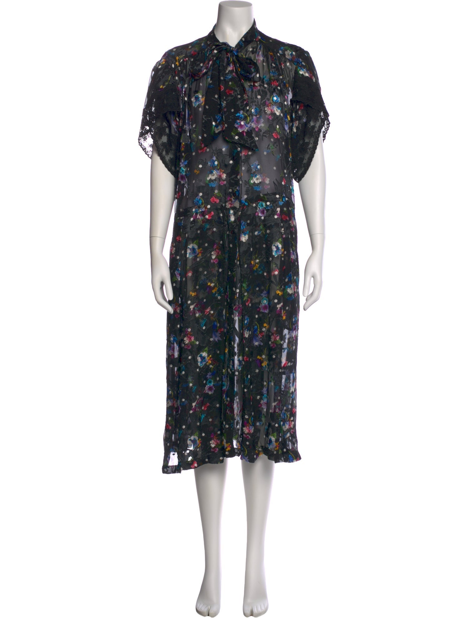Preen by Thornton Bregazzi Floral Print Midi Length Dress