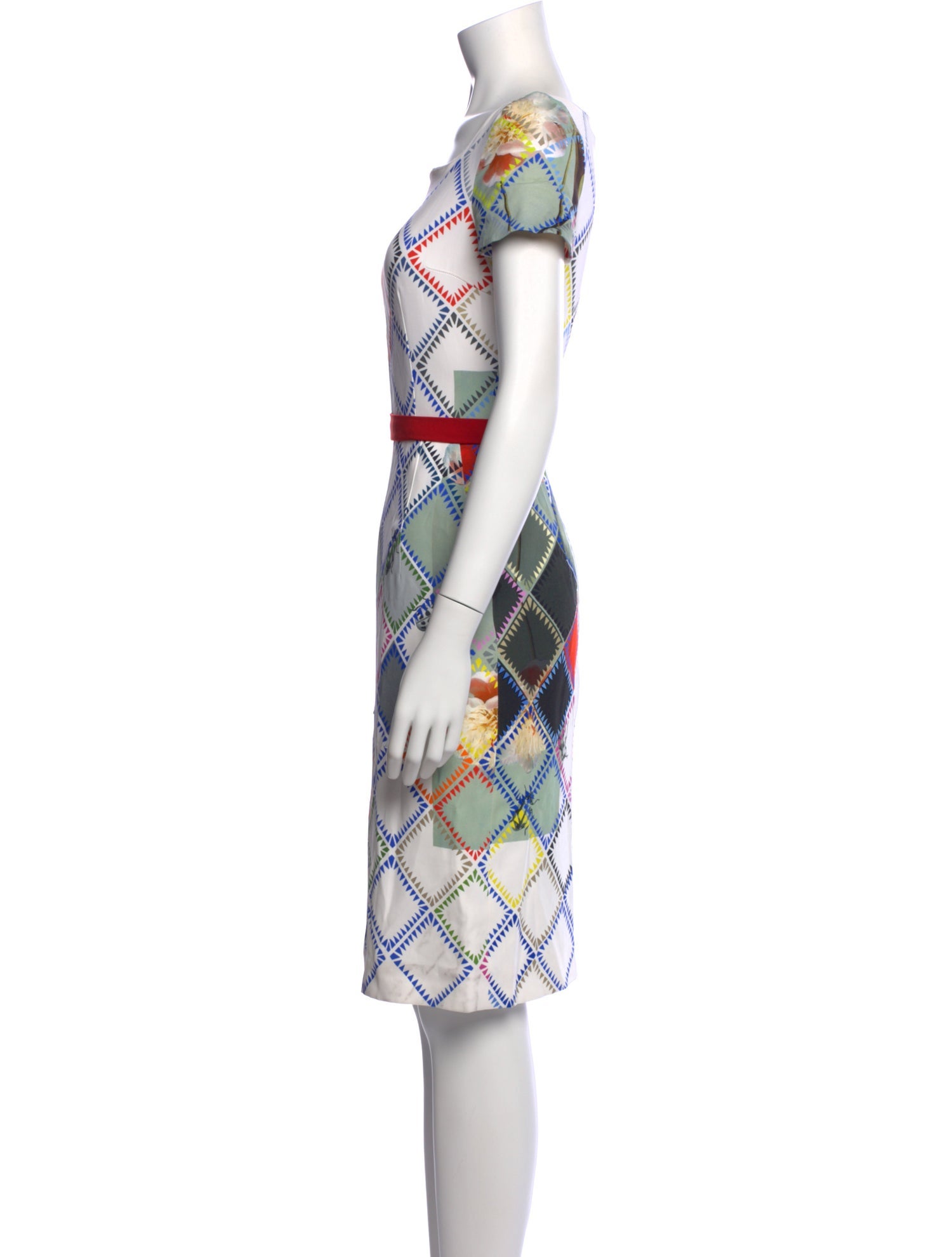 Preen by Thornton Bregazzi Printed Knee-Length Dress