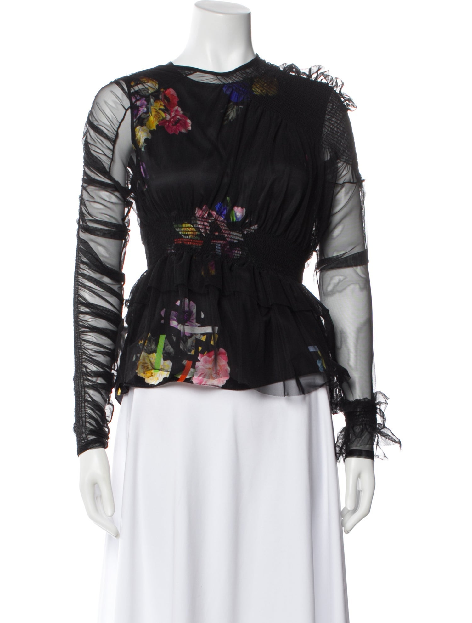 Preen by Thornton Bregazzi Floral Print Mesh Accents Set