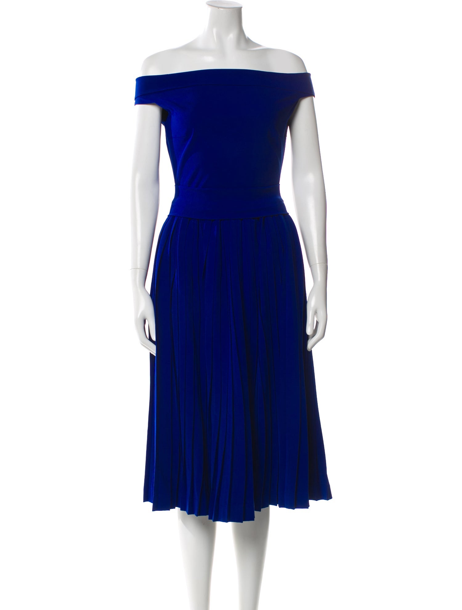 Preen by Thornton Bregazzi Off-The-Shoulder Knee-Length Dress