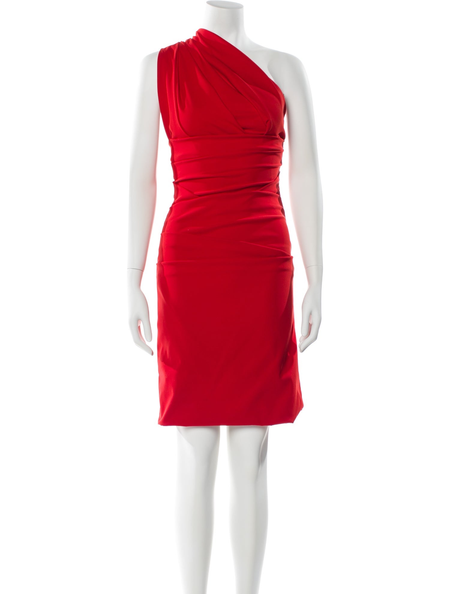 Preen by Thornton Bregazzi One-Shoulder Knee-Length Dress