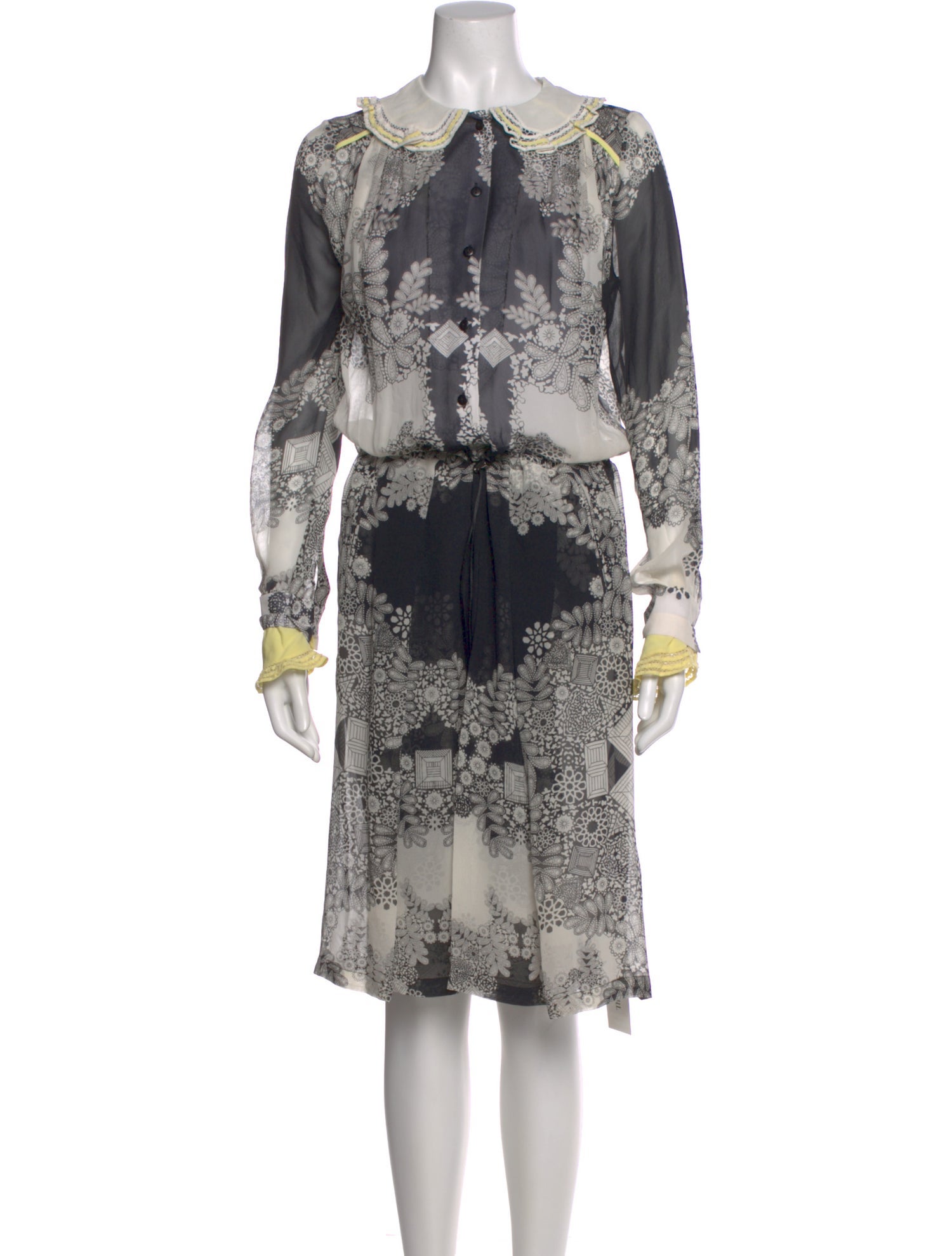 Preen by Thornton Bregazzi Silk Midi Length Dress