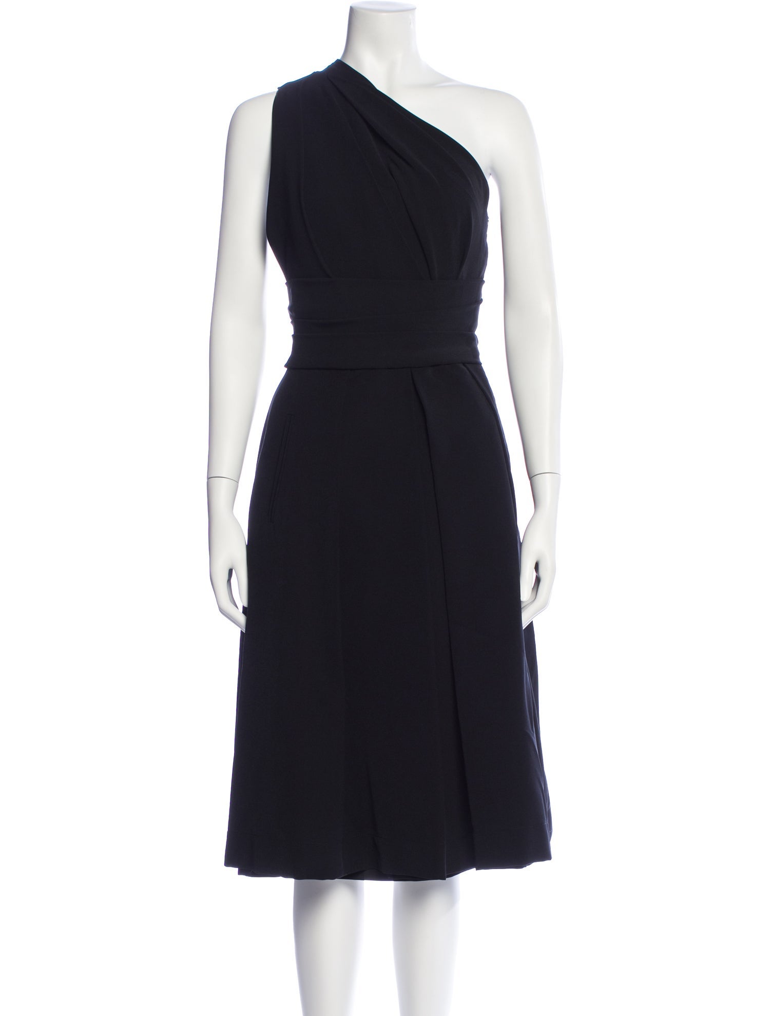 Preen by Thornton Bregazzi One-Shoulder Midi Length Dress