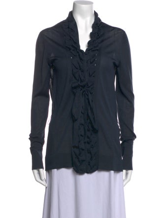 Pringle of Scotland Silk V-Neck Sweater