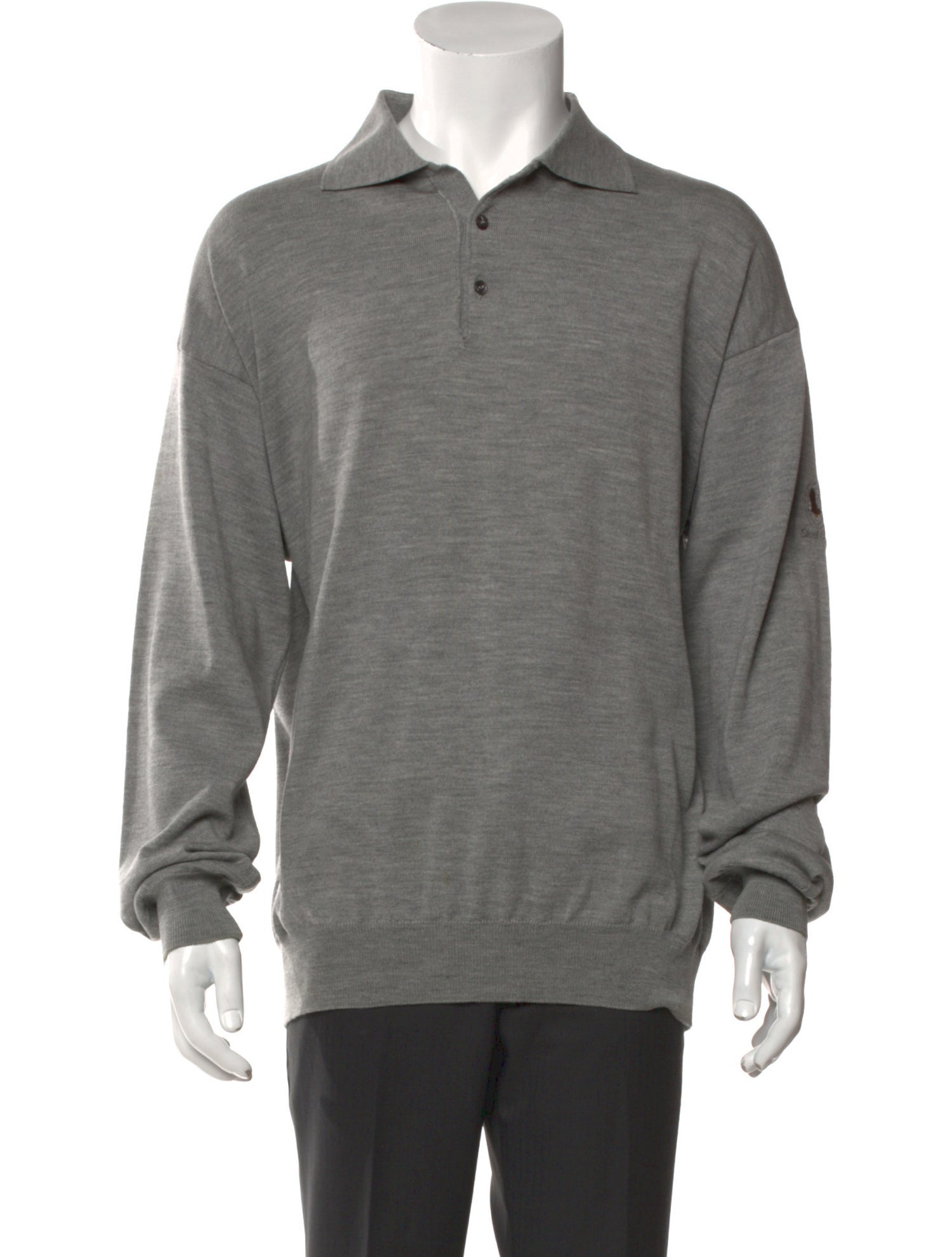 Pringle of Scotland Collar Long Sleeve Polo Sweater