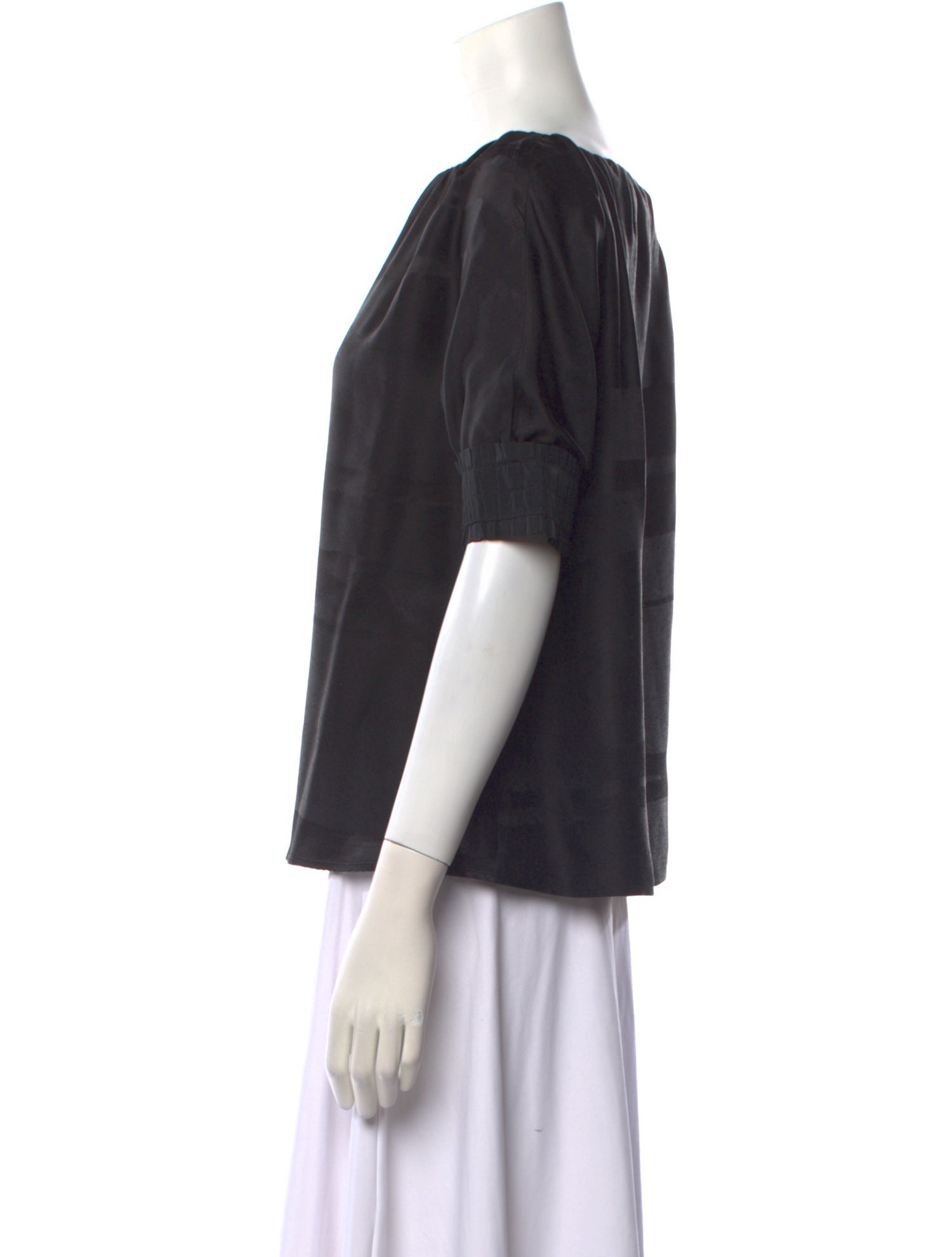 Pringle of Scotland Silk Scoop Neck Blouse