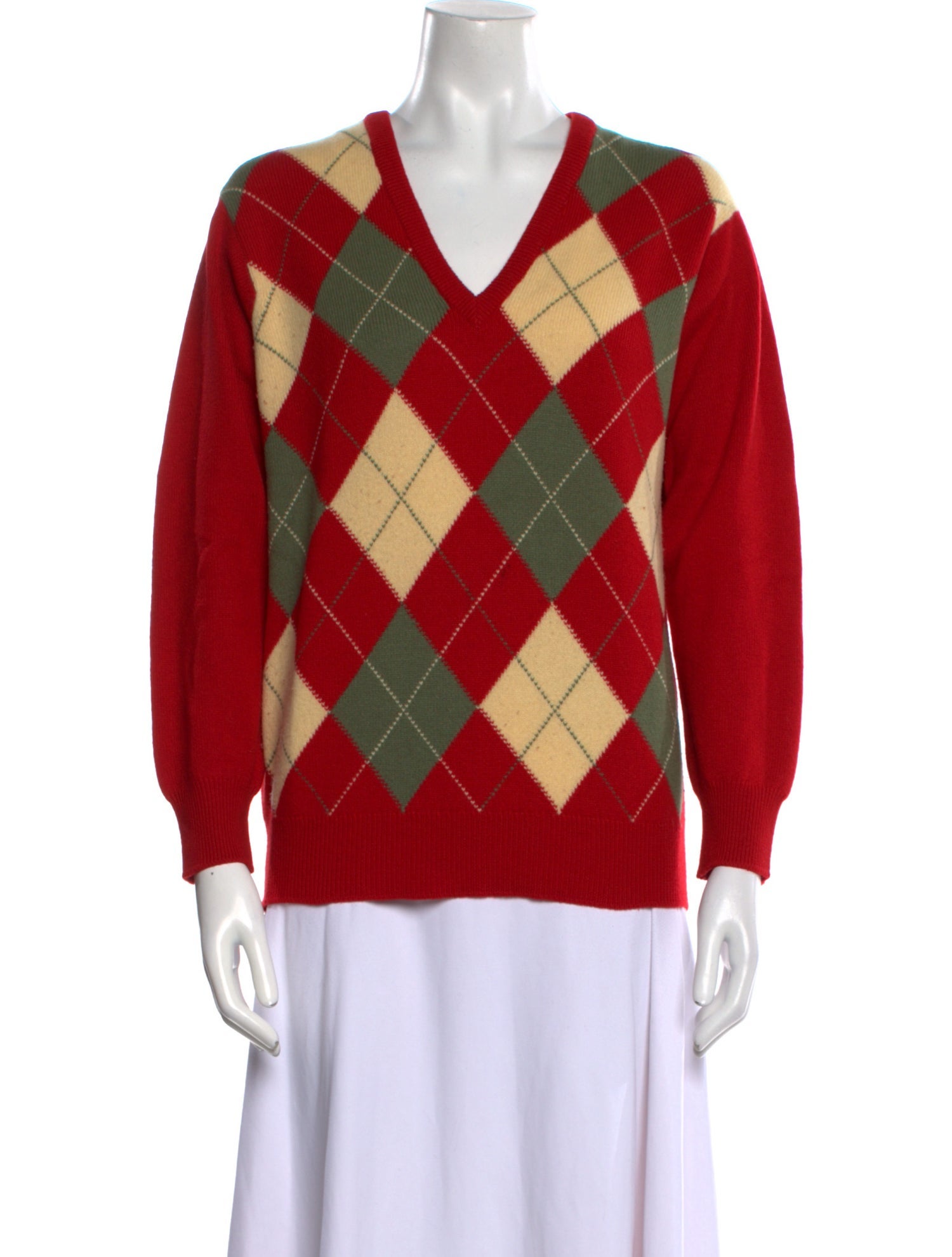 Pringle of Scotland Printed V-Neck Sweater