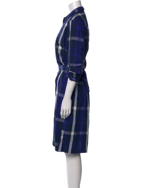Pringle of Scotland Plaid Print Midi Length Dress