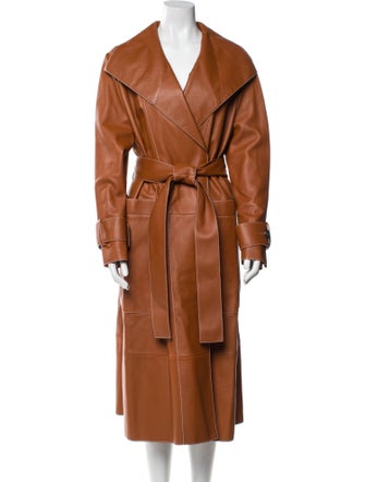 Pringle of Scotland Faux Leather Trench Coat