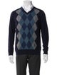 Pringle of Scotland Merino Wool Plaid Print Pullover