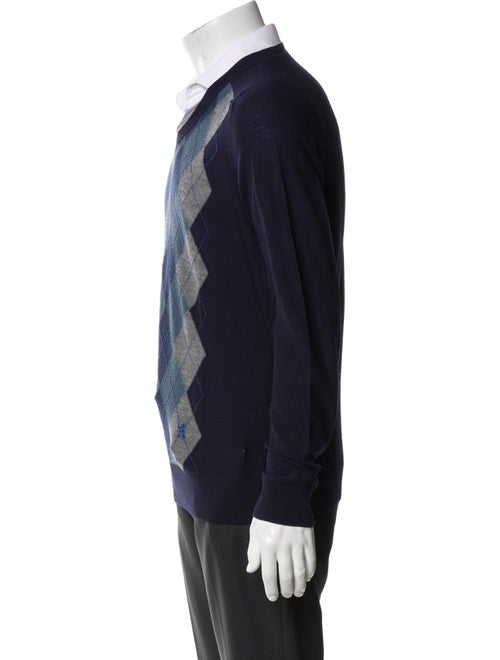 Pringle of Scotland Merino Wool Plaid Print Pullover