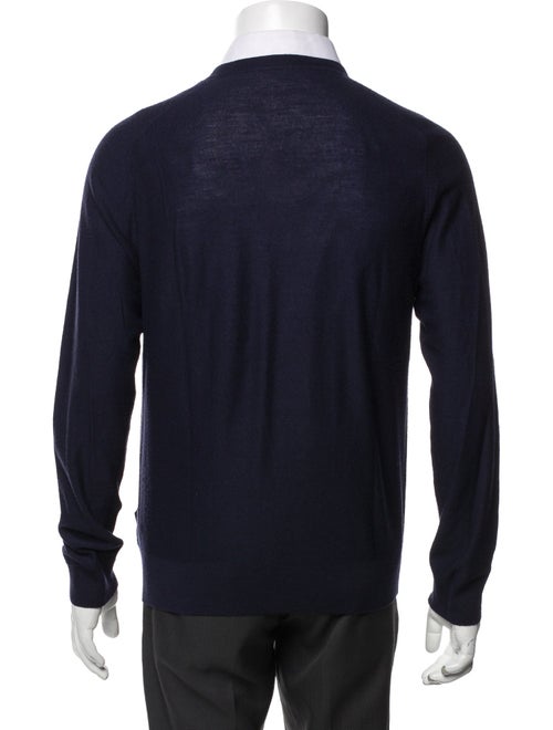 Pringle of Scotland Merino Wool Plaid Print Pullover