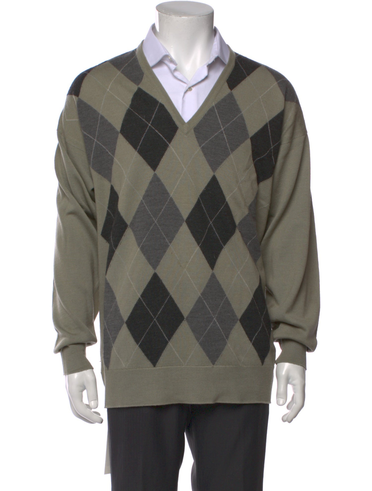 Pringle of Scotland Lambswool Plaid Print Pullover