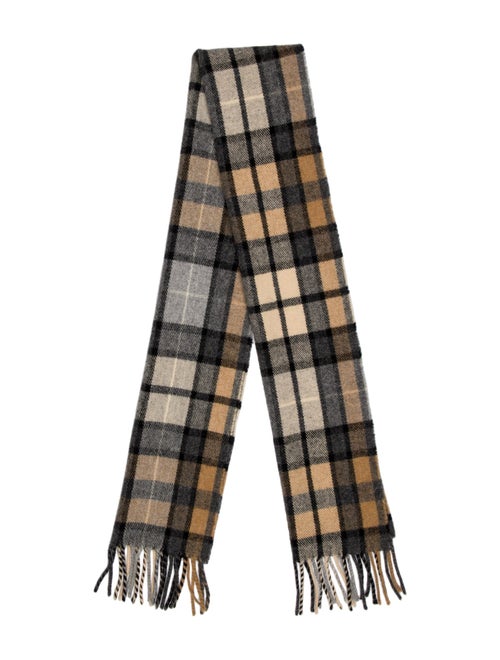 Pringle of Scotland Wool Plaid Print Scarf