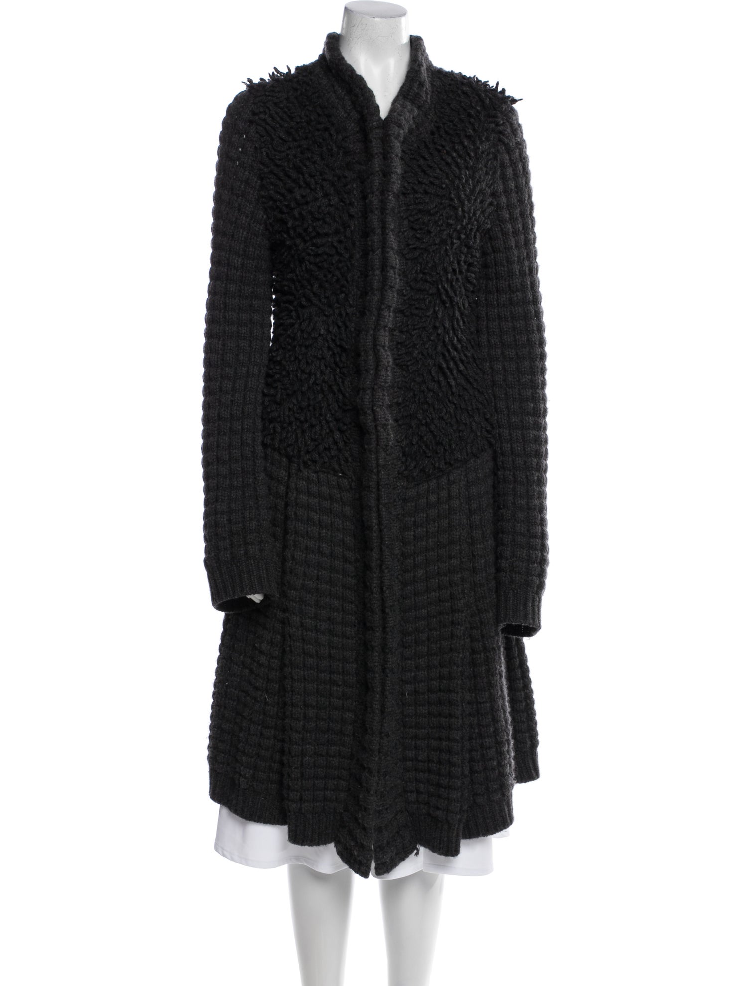 Pringle of Scotland Cashmere Printed Faux Fur Coat