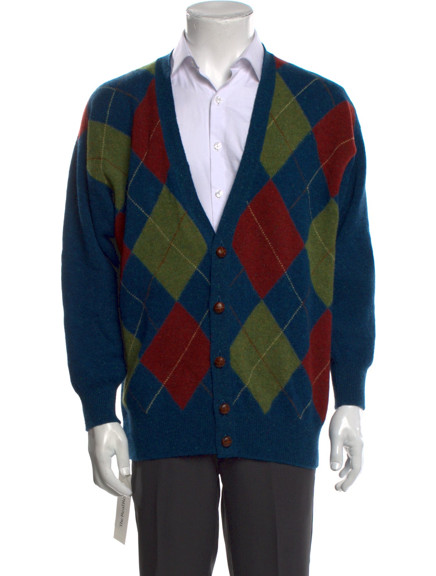 Pringle of Scotland Wool Plaid Print Cardigan