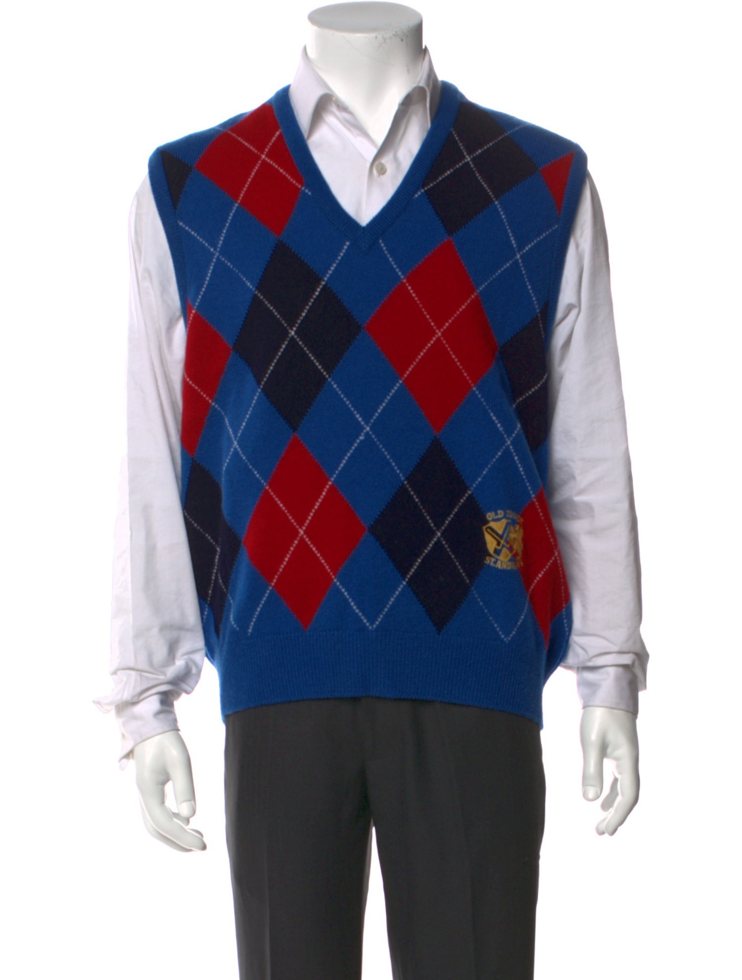 Pringle of Scotland Plaid Print V-Neck Sweater Vest