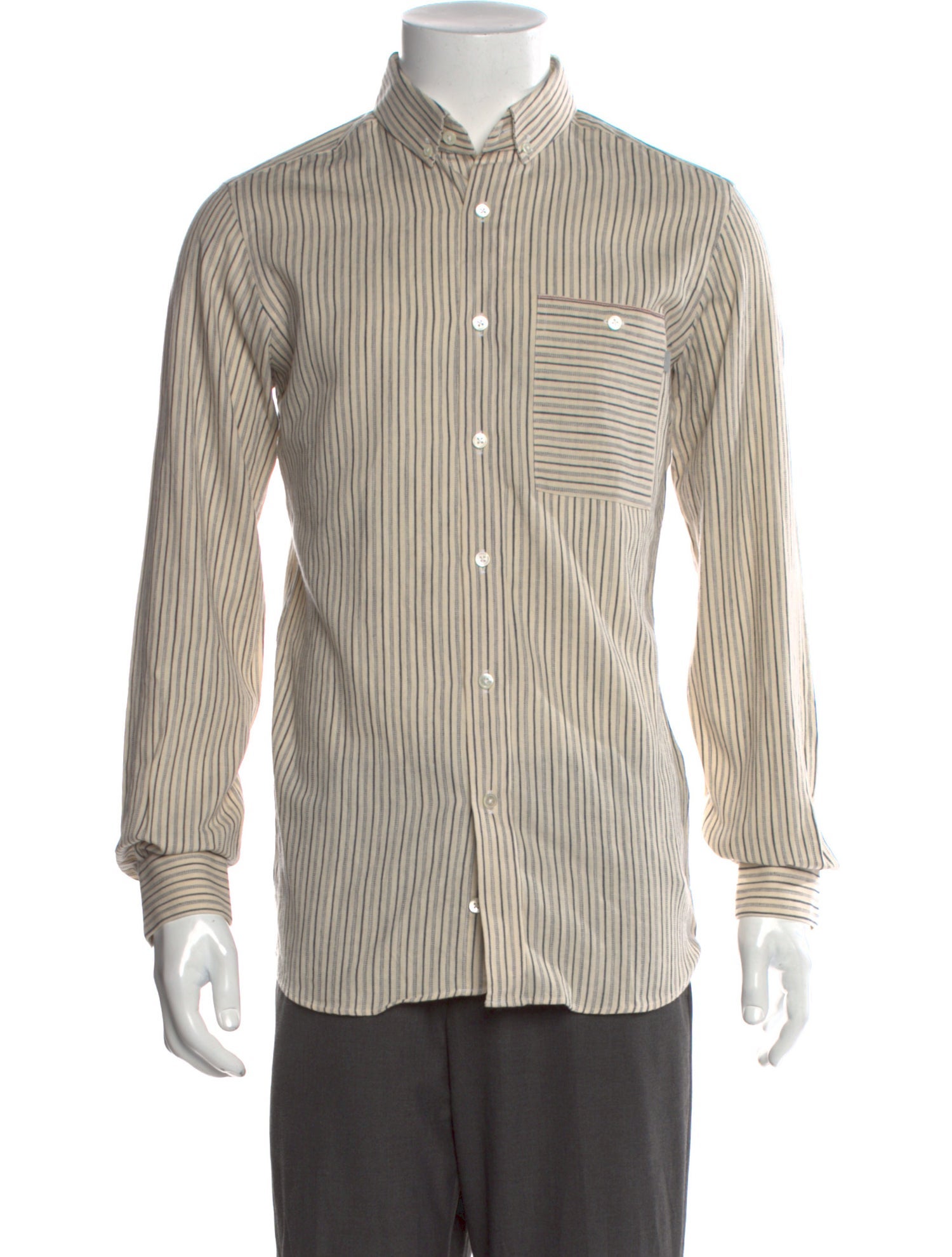 Patrik Ervell Striped Long Sleeve Shirt