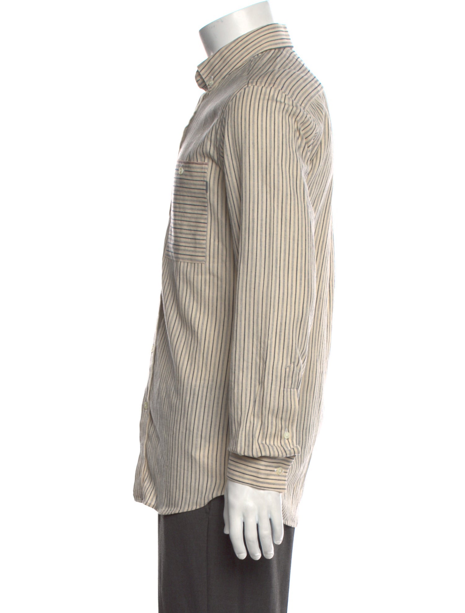 Patrik Ervell Striped Long Sleeve Shirt