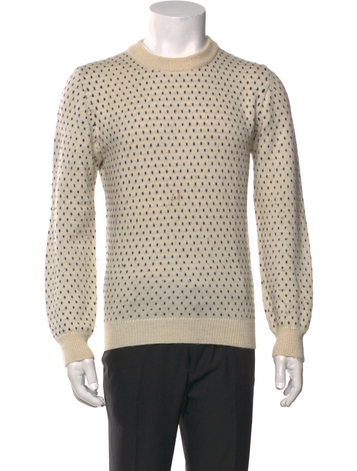 Patrik Ervell Baby Alpaca Polka Dot Print Pullover