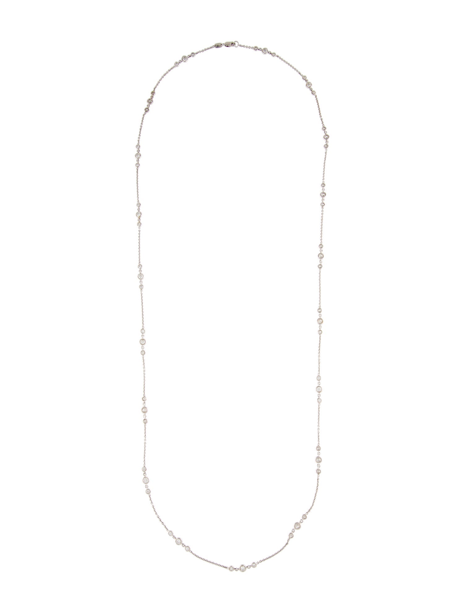 Piranesi 18K 3.80ctw Diamond Station Chain Necklace