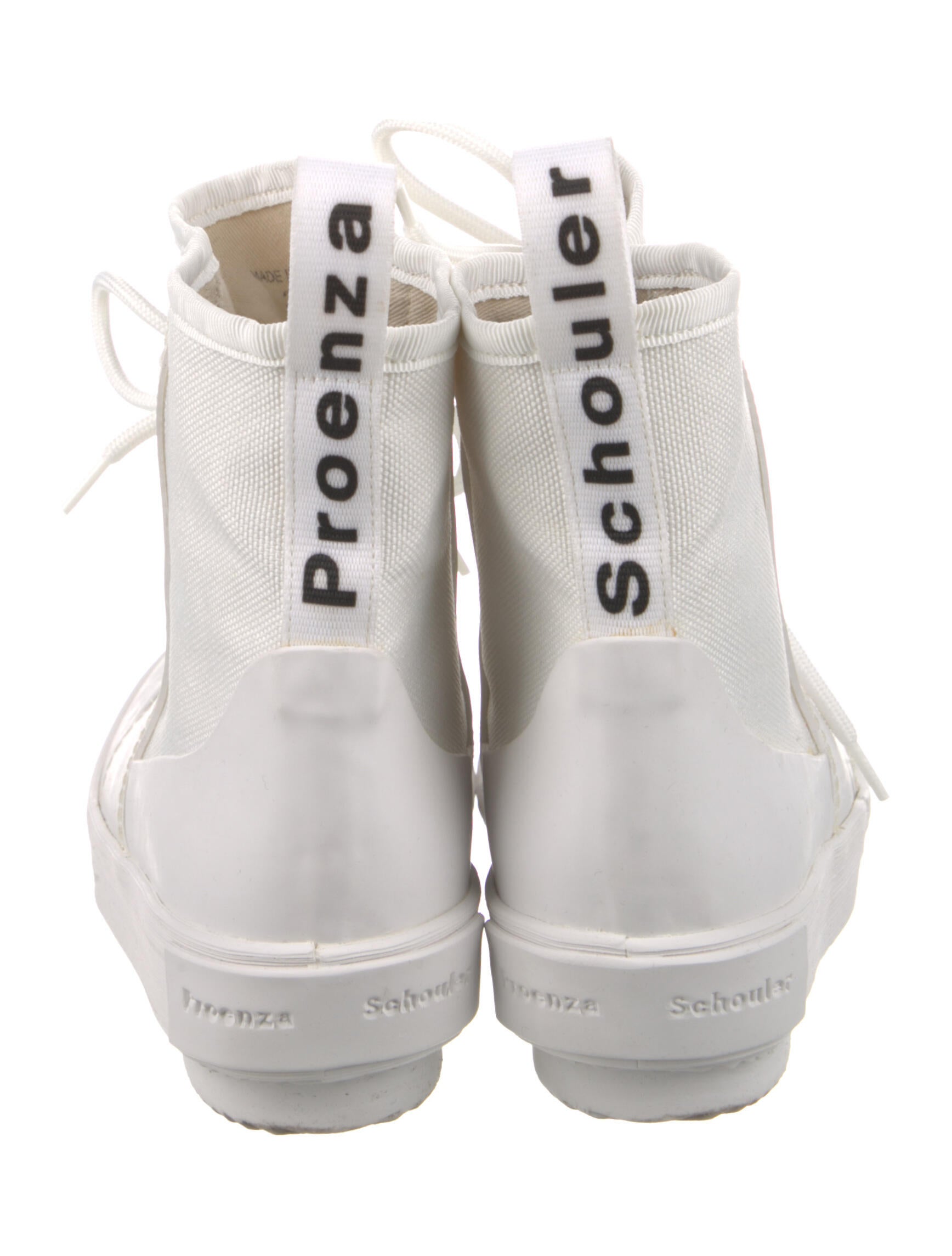 Proenza Schouler Canvas Combat Boots