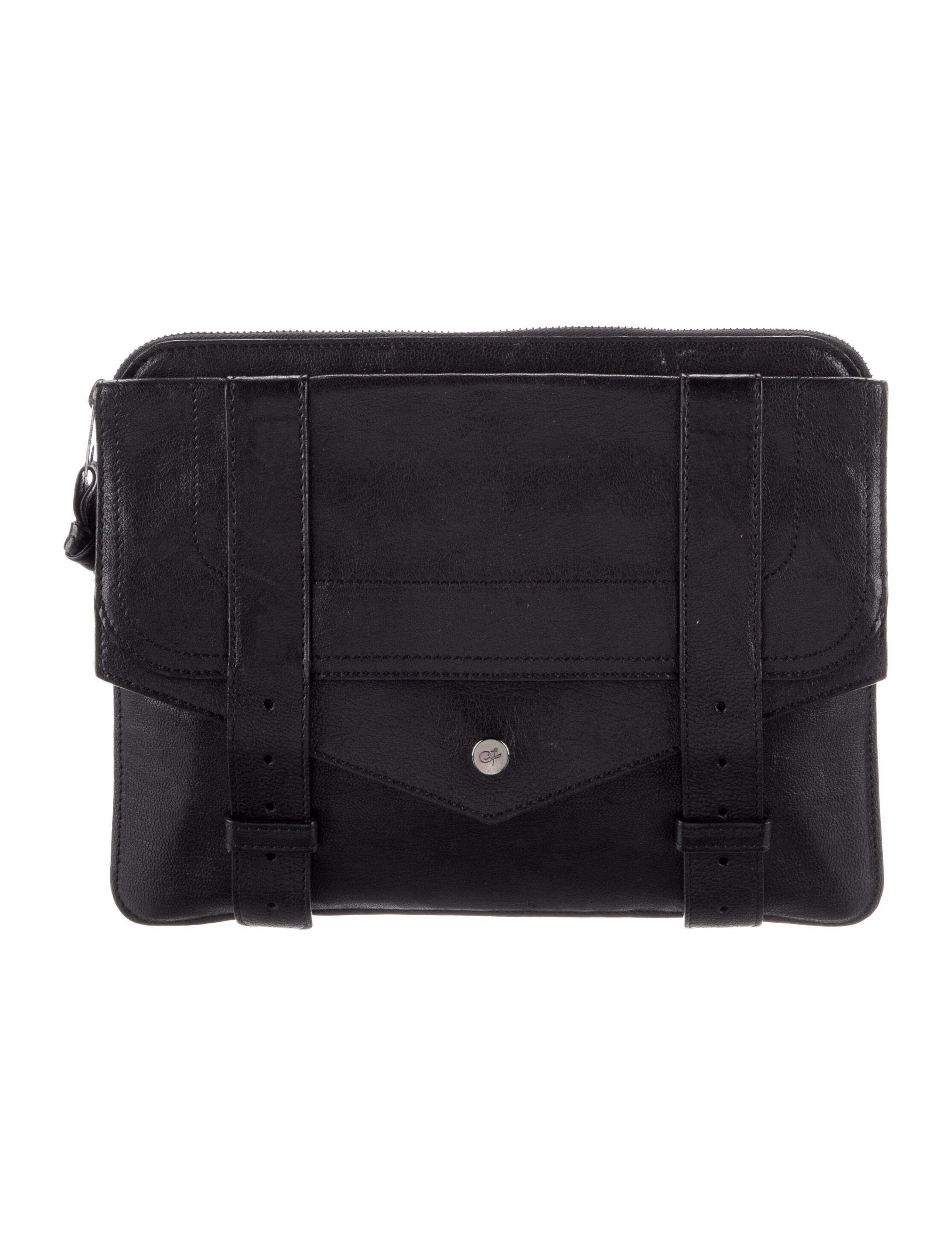 Proenza Schouler Leather Clutch Bag Black Clutches, Handbags