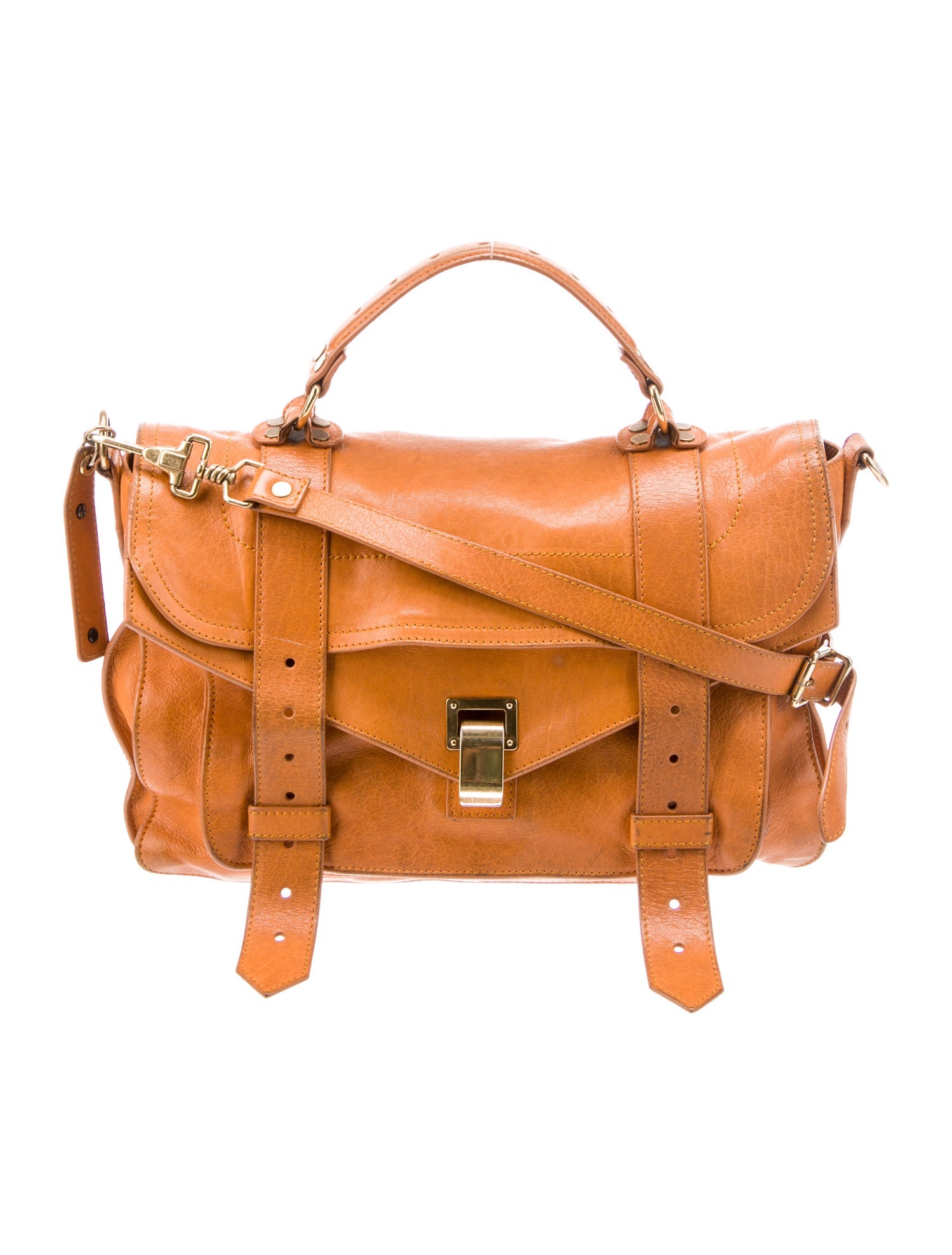 Proenza Schouler Leather Shoulder Bag Yellow Shoulder Bags, Handbags