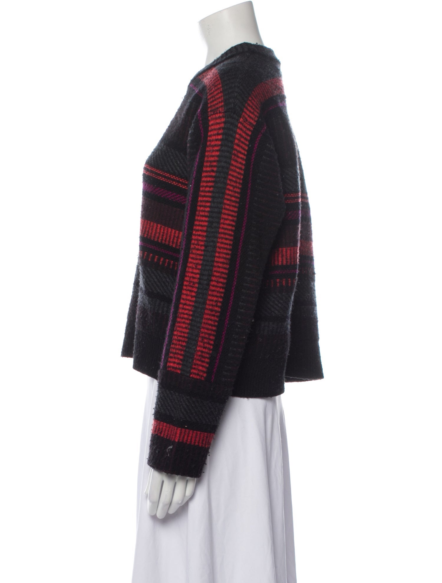 Proenza Schouler Striped Crew Neck Sweater