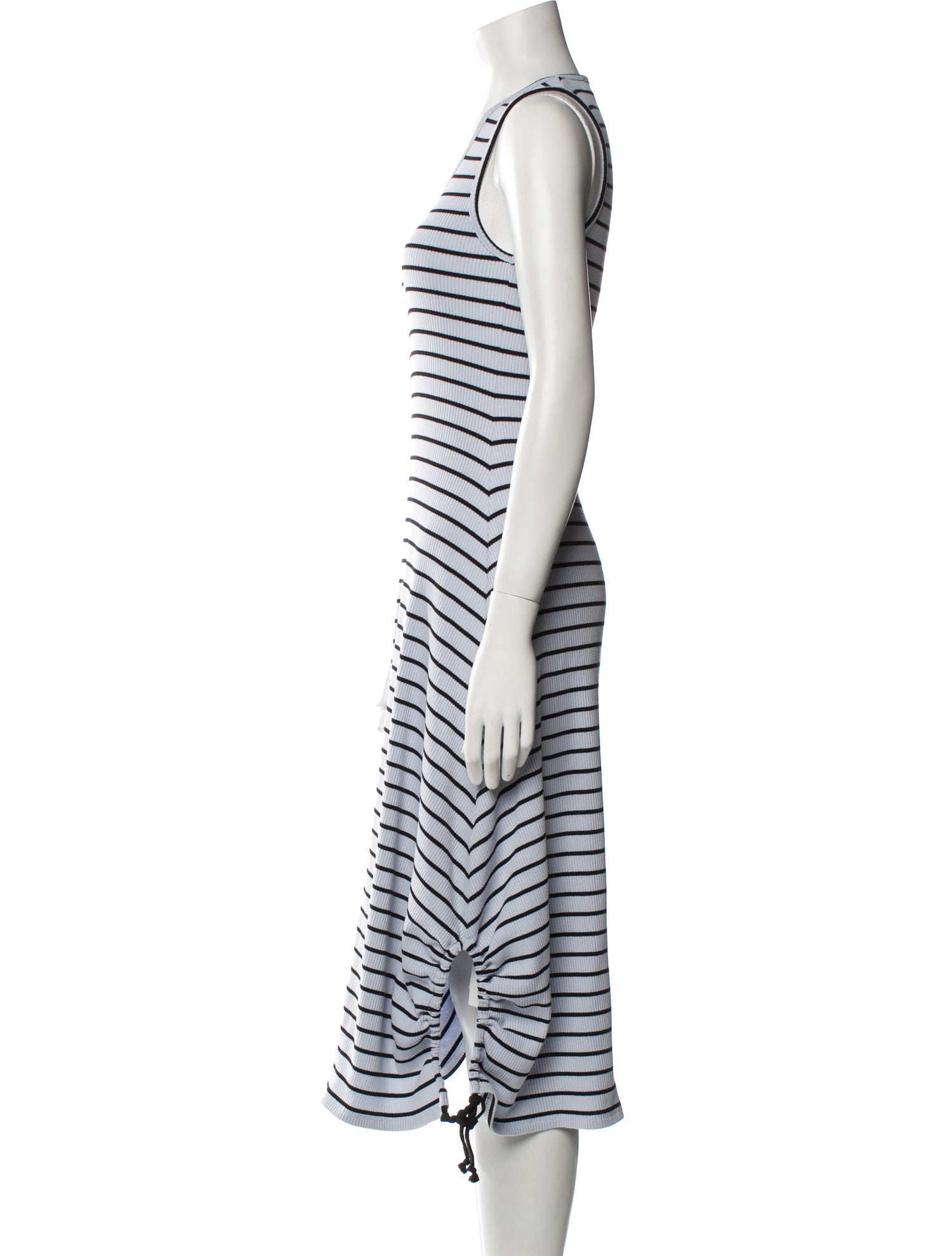 Proenza Schouler Striped Midi Length Dress