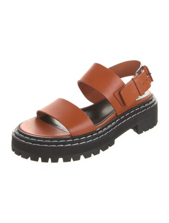 Proenza Schouler Leather Slingback Sandals