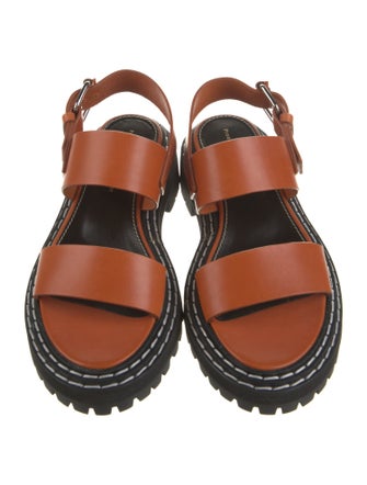 Proenza Schouler Leather Slingback Sandals